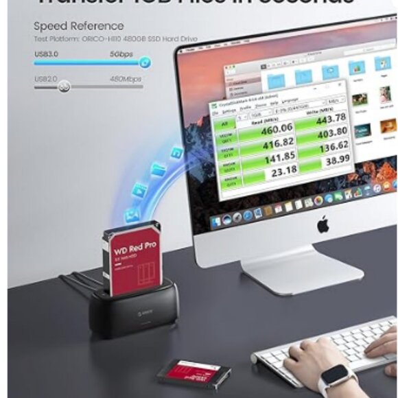 ORICO External Hard Drive Docking Station - Picture 3 of 4
